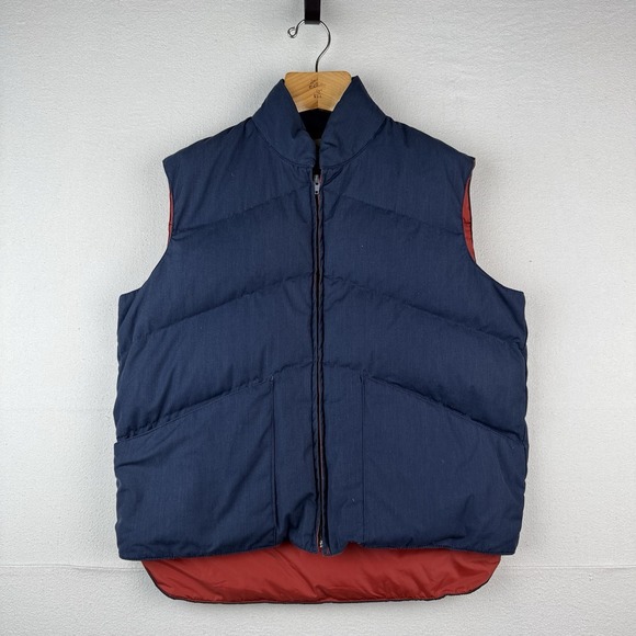 Penfield Other - 70's Vintage Penfield Down Puffer‎ Vest Men's Large Blue Snap